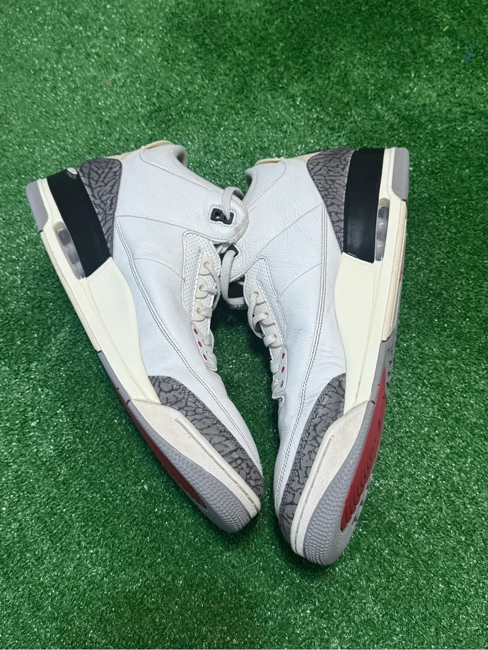 Mens Air Jordan 3 Retro White Cement Size 17